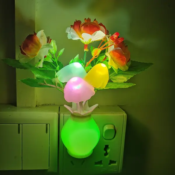 1pc Smart Night, Vase Colorful Night Light, Smart Controlled LED Light, Room Decor Home Decor Bedroom Decor, Home Essential Smart Night Light, Valentine's Day Easter Holiday Night Light