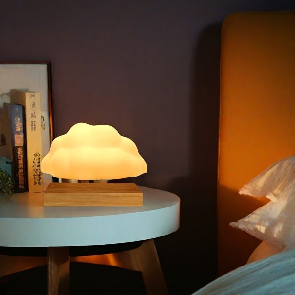 Maglev Cloud Night Light - Creative Magnetic Levitation Atmosphere Lamp With RGB Lighting, 360?? Rotating 3D Printed Cloud Design, Energy-Efficient And Eco-Friendly Home Decor